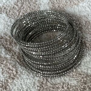 Stella & Dot Silver Wrap Bracelet